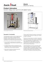 Dynamic fatigue test bench for soft elastic foams - ZwickRoell GmbH ...