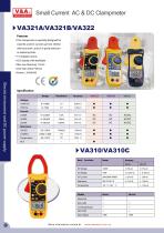 V&A Small Current AC & DC Clampmeter VA321A/VA321B/VA322/VA310 Electric Instrument - 1