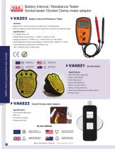 V&A Battery Internal Resistance Tester /Socket tester /Socket Clamp meter adaptor   VA203/VA6821 /va6822  Electronic measurement - 1