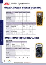 V&A Economic Digital Multimeter  MS8221/MAS830/MAS838 Electric Instrument - 1