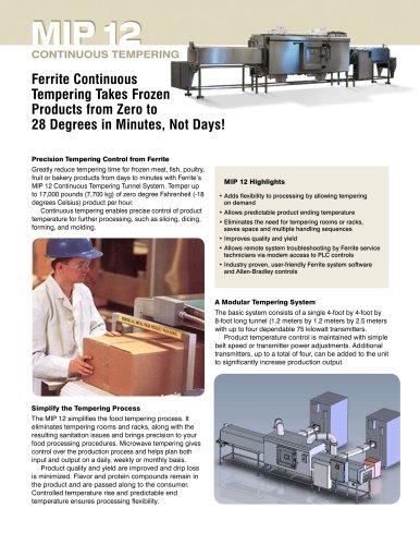 MIP 12 continuous tempering