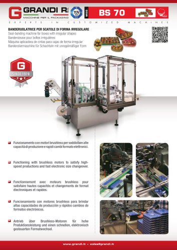 BS 70 - Seal-banding machine for boxes with irregular shapes
