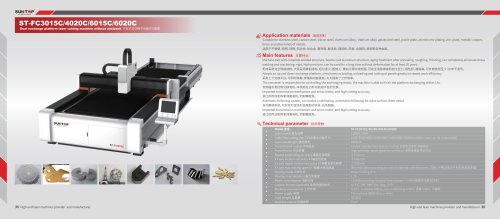 Dual exchange platform laser cutting machine without enclosed ST-FC3015C/4020C/6015C/6020C