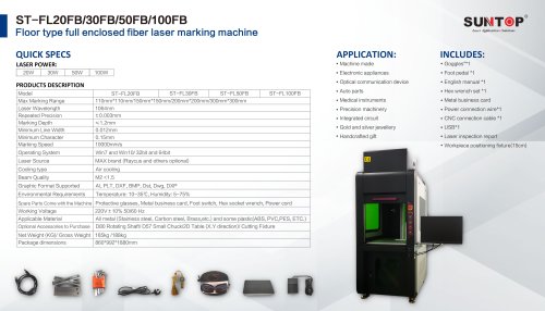 Floor type full enclosed fiber laser marking machine 
