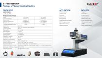 SUNTOP portable UV laser marking machine ST-UV03P/ST-UV05P-1