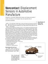 Article, "Non-Contact Displacement Sensors in Automotive Manufacturing" - 1