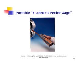 Best practices in the use of Non-Contact Capacitive “Smart” Displacement, Gap & Hole Sensors for Aircraft & Aircraft Engines - 14