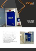 Fast Roll-up Doors for Clean Rooms AGROPHARMA