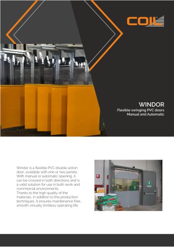 Flexible Swinging PVC doors COIL WINDOR