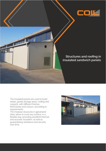 Insulated sandwich panels - Structures and roofing