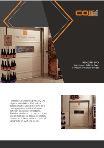 REKORD ƩVO roll-up door - Compact and Clean Design