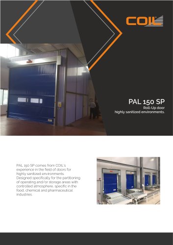 Roll-Up doors Clean Room COIL PAL 150 SP