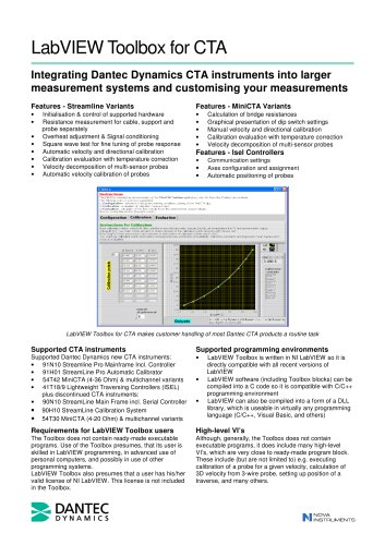 LabVIEW Toolbox for CTA