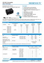 MORNSUN 1W isolated DC-DC converter B_XT-1WR3/Fixed input voltage/single output - 1