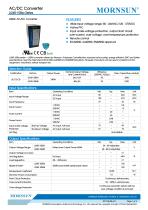 MORNSUN 240watt AC DC power supply / converter / PFC / DIN35 / LI240-10Bxx - 1