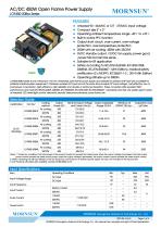 MORNSUN 450W AC/DC Enclosed Switching Power Supply LOF450-20Bxx - 1
