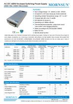 MORNSUN 600W AC/DC Enclosed SMPS LM600-12Bxx-1