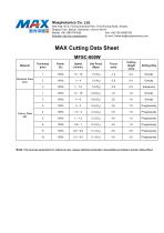 MAX CW 800W Cutting Data on ss & ms - 1