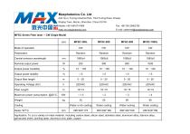 MAX CW Series (300W~1KW) Lasers Specs-1