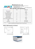 MFSC-1500 Maxphotonics CW1500W fiber laser source for cutting water cooled - 1