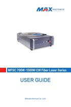 MFSC 700W-1500W CW Fiber Laser Series - 1