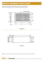 Electric Ventilation Duct Heaters PDS-2