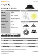 200W LED High Bay Compact Mg Specification - 1