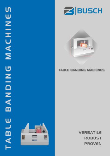 BUSCH Table Banding Machines