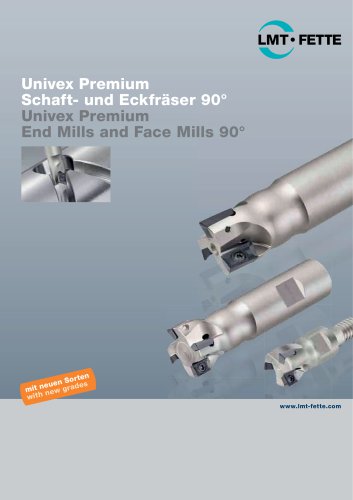 Univex Premium - End Mills and Face Mills 90&deg; Brochure