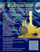 Wastewater Pump - MILROYAL® - Milton Roy - For Chemicals / With ...