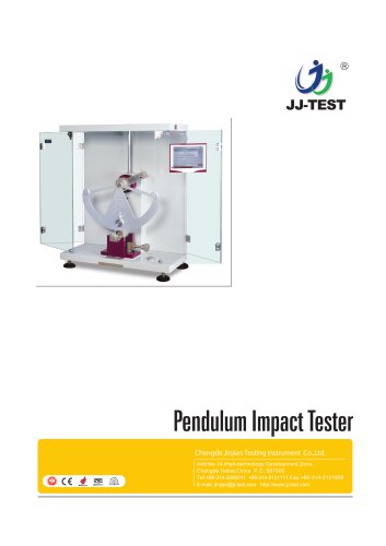 JJ-TEST PENDULUM IMPACT TESTER FOR ENGINEERING PLASTIC