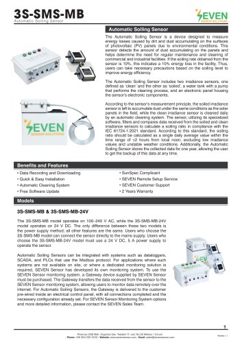 Automatic Soiling Sensor (3S-SMS)