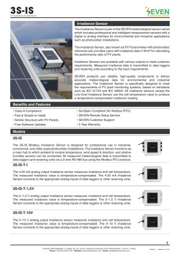 Irradiance Sensor (3S-IS)
