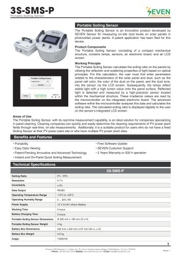 Portable Soiling Sensor (3S-SMS-P)