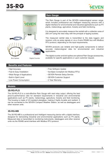 Rain Gauge (3S-RG)