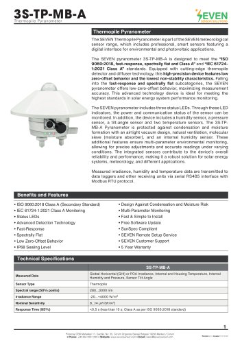 Thermopile Pyranometer (3S-TP-MB-A)