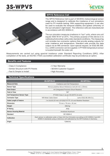 WPVS Reference Cell (3S-WPVS)