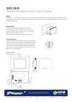 SGD 28-M, PanelPilot Compatible Smart Graphics Display - 3
