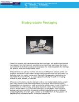 Pulp biodegrdable packaging