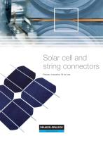 Solar cell and string connectors - 1