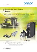 G5-series AC Servomotors/Servo Drives with General-purpose Pulse Train or Analog Inputs