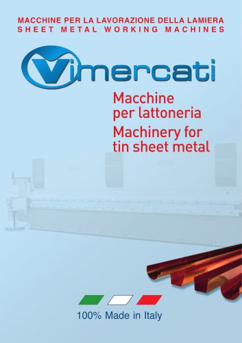 Machinery for tin sheet metal