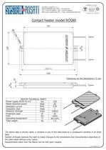 TDS - Contact heater model ROS80 - 1