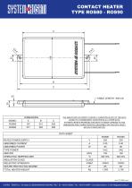 TDS - Contact heater model ROS80 - ROS90 - 1