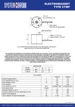 TDS - Holding electromagnet type CTMP - 1