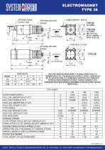 TDS - Linear electromagnet type I36 - C36 - CI36 - 1