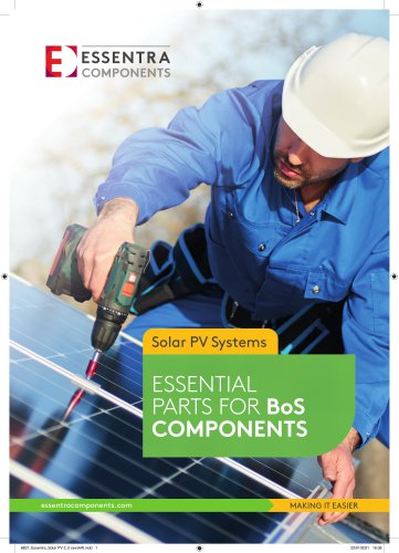 Essentra Components Solar PV_Essential Parts for BoS Components