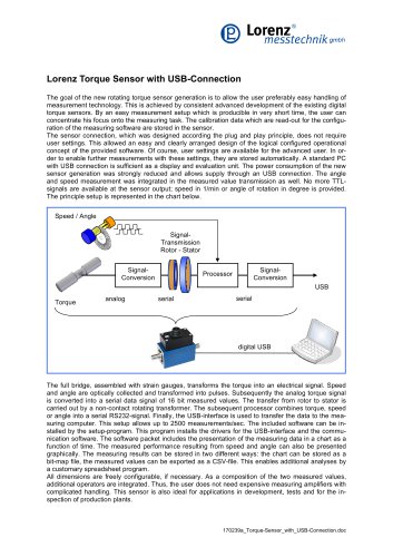 Publication Torque Sensor with USB-Connection