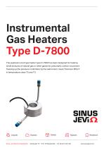 Instrumental Gas Heaters type D-7800-1