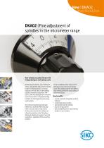 DKA02 | Fine adjustment of spindles in the micrometer range